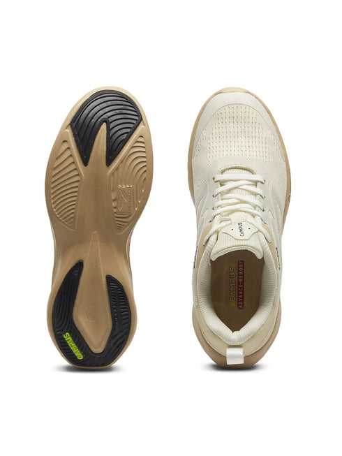 GLIMPSE Off White Women's Running Shoes